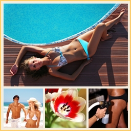 Tanning-collage